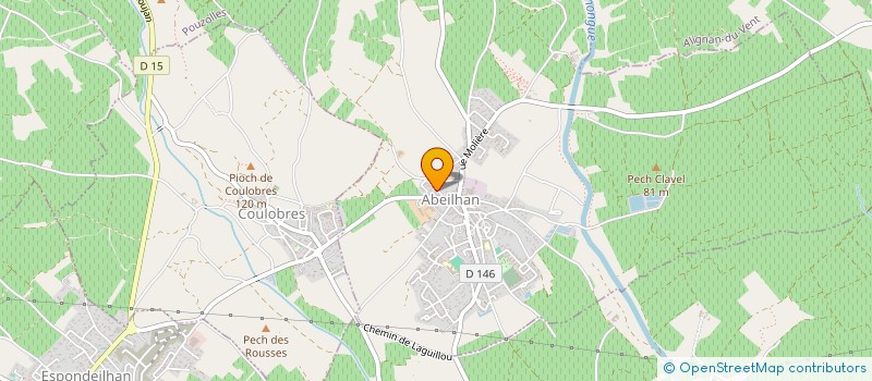 localisation de l'entreprise ROLLAND  ABEILHAN