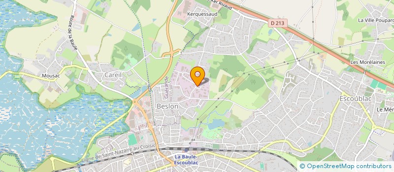localisation de l'entreprise ROLLAND DES BOIS à LA BAULE-ESCOUBLAC