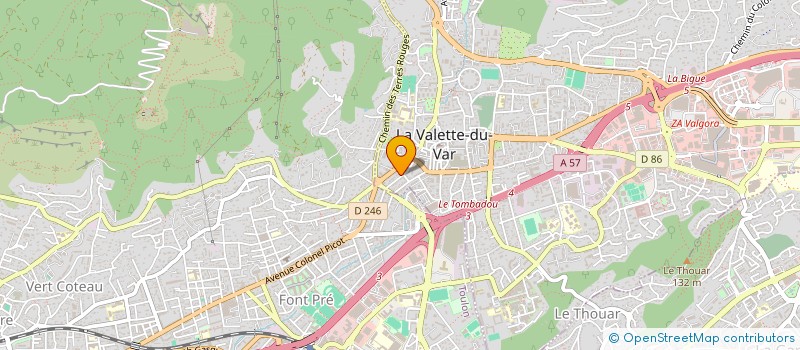 localisation de l'entreprise ROLLAND FRANCOIS AIDIBE ALI à LA VALETTE-DU-VAR