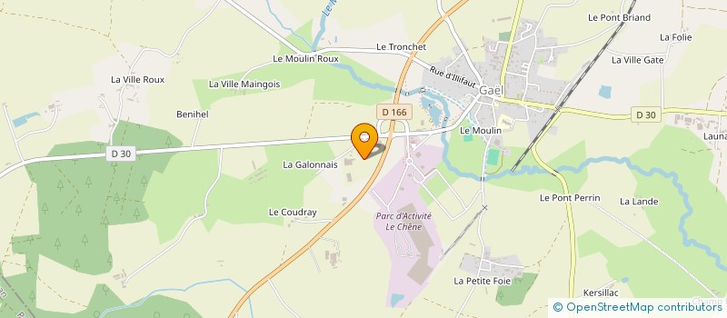 localisation de l'entreprise ROLLAND GAEL à GAEL
