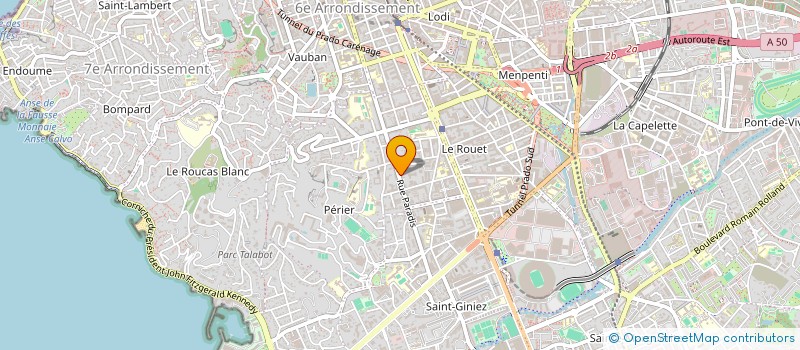 localisation de l'entreprise ROLLAND IMMO HOLDING  MARSEILLE