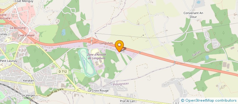 localisation de l'entreprise ROLLAND-KREISKER BUS ET CARS  PLOUIGNEAU