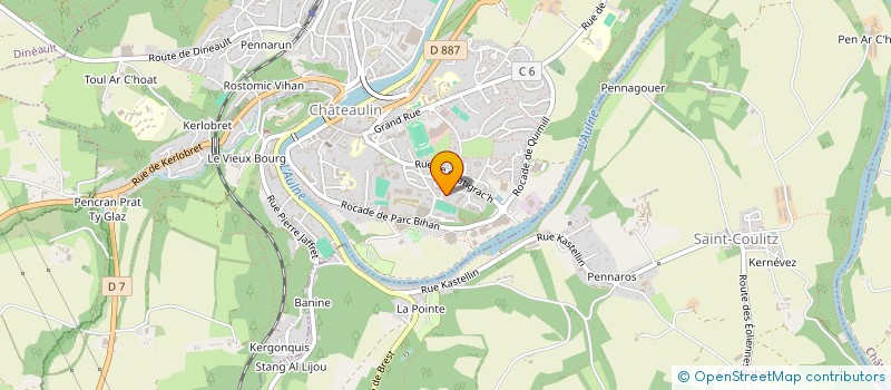 localisation de l'entreprise ROLLAND LE COANT  CHATEAULIN