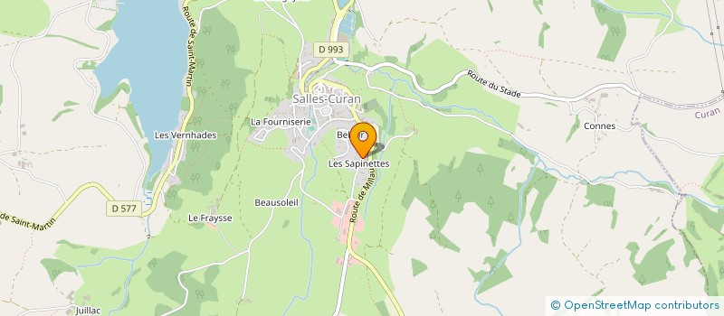 localisation de l'entreprise ROLLAND-MOLINIER C.S.  SALLES-CURAN