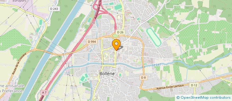 localisation de l'entreprise ROLLAND TEXTILES  BOLLENE