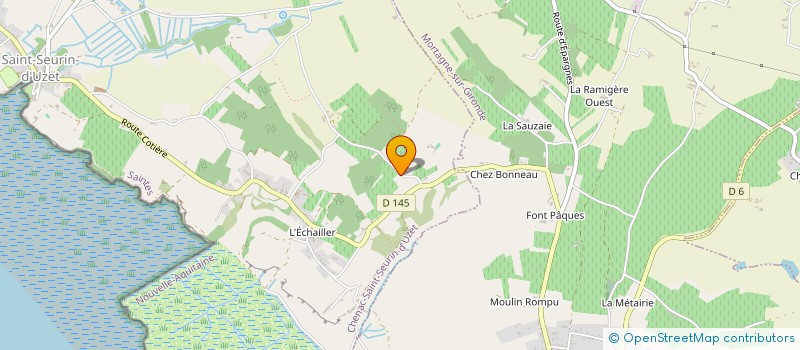 localisation de l'entreprise ROLLAND TP  CHENAC-SAINT-SEURIN-D'UZET