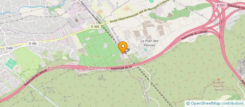 localisation de l'entreprise ROLLAND TRANSPORTS TERRASSEMENT à LES PENNES-MIRABEAU