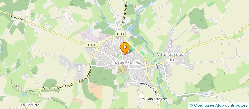 localisation de l'entreprise ROLLAND TRAVAUX PARTICULIERS PROFESSIONNELS  LE GRAND-LUCE