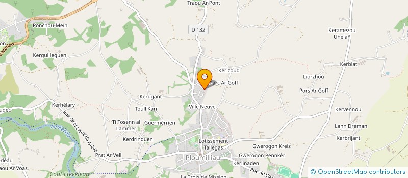 localisation de l'entreprise ROLLAND VINCANN  PLOUMILLIAU