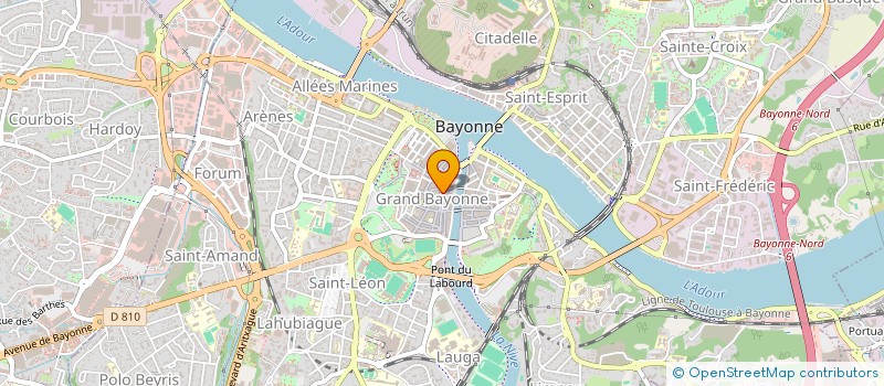 localisation de l'entreprise ROLLANDE à BAYONNE