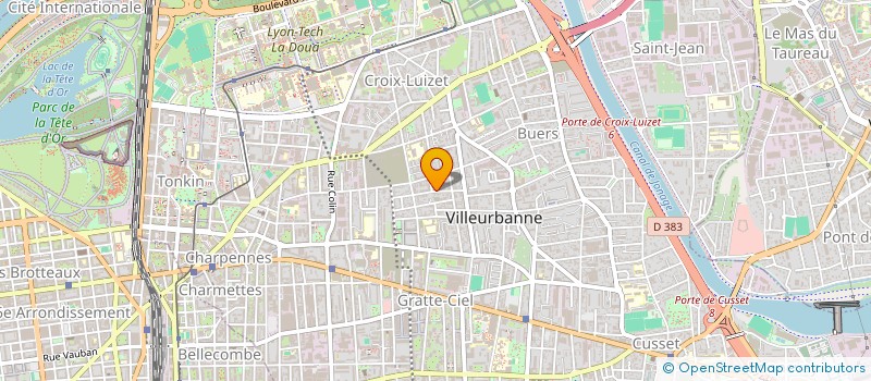 localisation de l'entreprise ROLLE CONSTRUCTEURS IMMOBILIERS à VILLEURBANNE