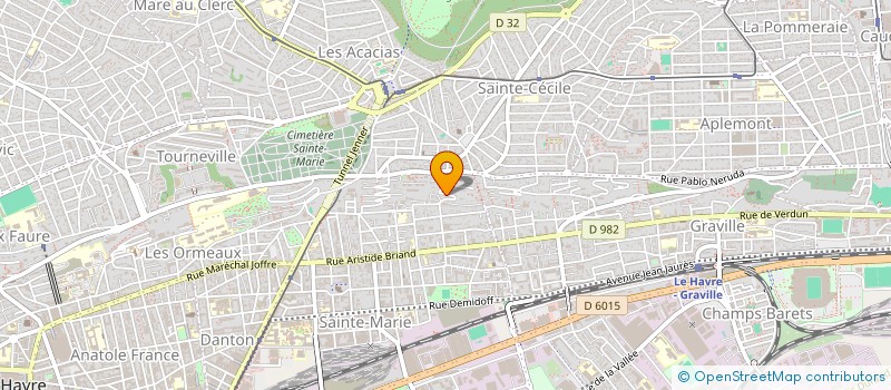 localisation de l'entreprise ROLLER AND CAUX  LE HAVRE