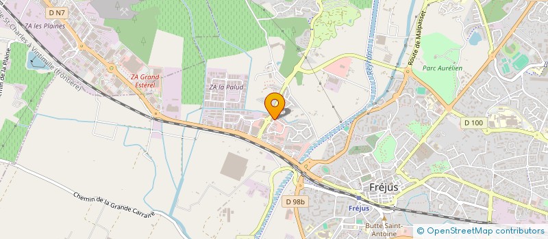 localisation de l'entreprise ROLLER BIKE  FREJUS