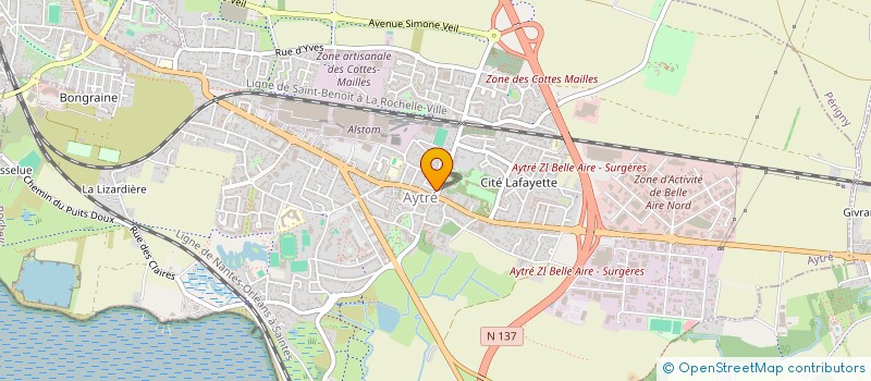 localisation de l'entreprise ROLLER CLUB COURSE AYTRE  AYTRE