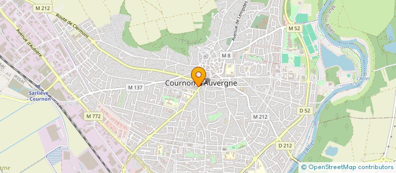 localisation de l'entreprise ROLLER CLUB DES VOLCANS ( COURNON D'AUVERGNE / PONT-DU-CHATEAU )  COURNON-D'AUVERGNE