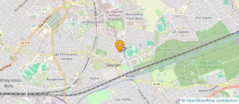 localisation de l'entreprise ROLLER CLUB SEVRANAIS à SEVRAN