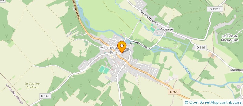 localisation de l'entreprise ROLLER DERBY EURE ET LOIRE à VILLEMEUX-SUR-EURE