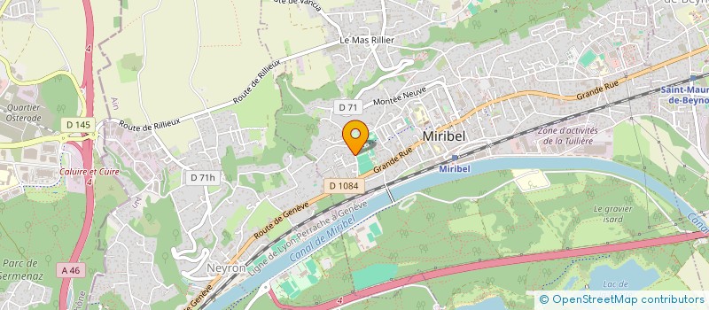 localisation de l'entreprise ROLLER EN COTIERE à MIRIBEL