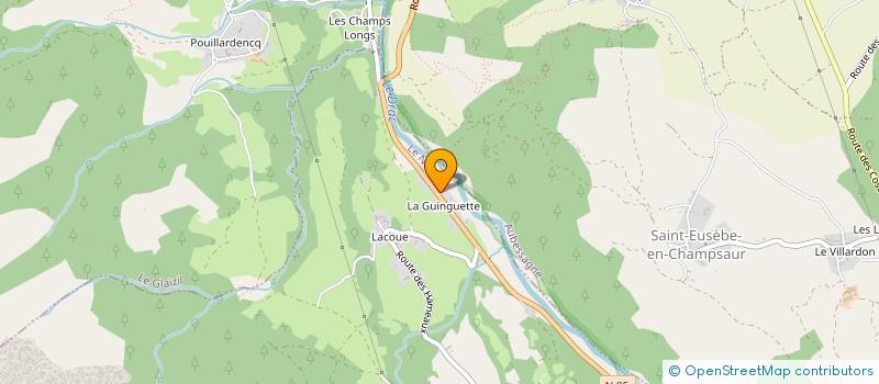 localisation de l'entreprise ROLLER HOCKEY CHAMPSAUR VALGAUDEMARD  SAINT-BONNET-EN-CHAMPSAUR