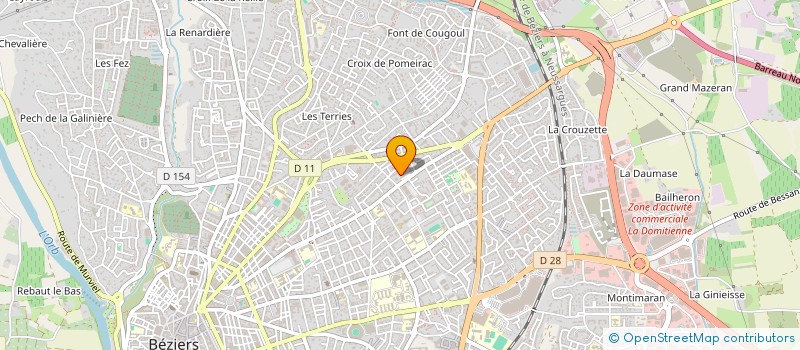 localisation de l'entreprise ROLLER HOCKEY CLUB BITERROIS à BEZIERS