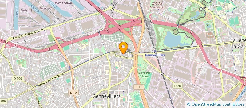 localisation de l'entreprise ROLLER HOCKEY GENNEVILLOIS à GENNEVILLIERS