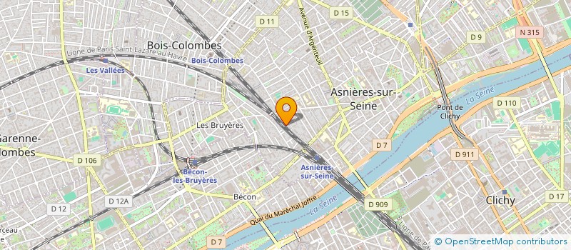 localisation de l'entreprise ROLLER HOCKEY LES DEMONS-ASNIERES  ASNIERES-SUR-SEINE