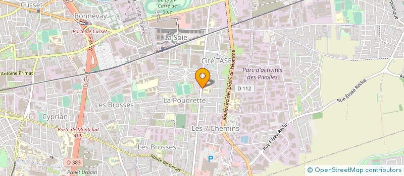 localisation de l'entreprise ROLLER OLYMPIQUE CLUB VAULX EN VELIN  VAULX-EN-VELIN