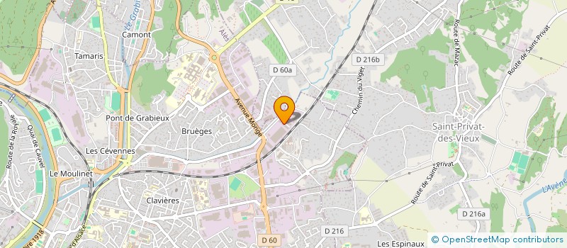 localisation de l'entreprise ROLLER SKATING ALESIEN  ALES