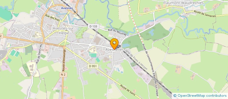 localisation de l'entreprise ROLLER SPORT VITESSE AVESNELLES  AVESNELLES