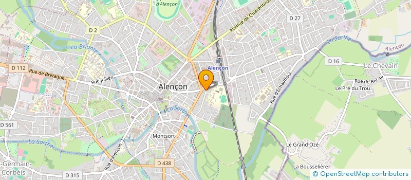 localisation de l'entreprise ROLLER SPORTS CLUB ALENCON à ALENCON