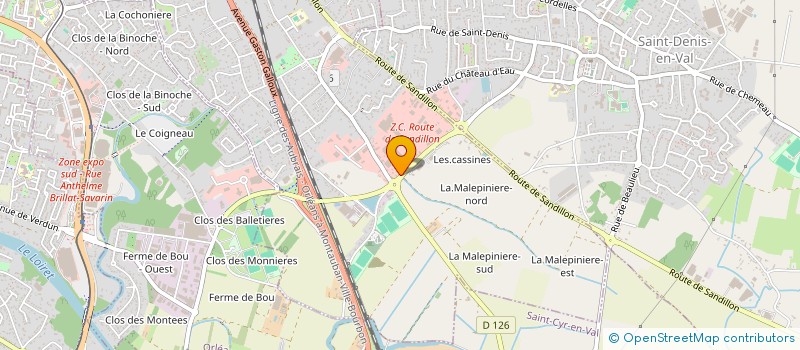 localisation de l'entreprise ROLLET SAS à SAINT-JEAN-LE-BLANC