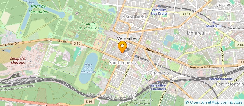 localisation de l'entreprise ROLLIFORNIA à VERSAILLES