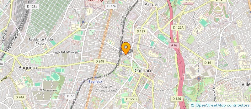 localisation de l'entreprise ROLLIN  CACHAN