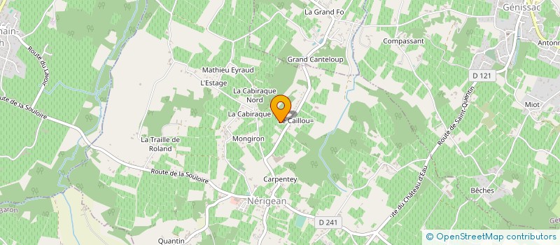 localisation de l'entreprise ROLLIN MICHEL & LARQUEY FRANCIS à NERIGEAN