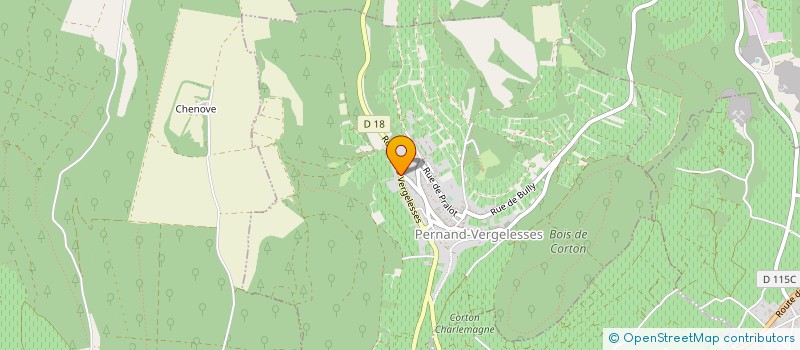 localisation de l'entreprise ROLLIN PERE ET FILS  PERNAND-VERGELESSES