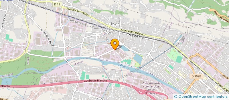 localisation de l'entreprise ROLLIN PLASTIQUE à THYEZ