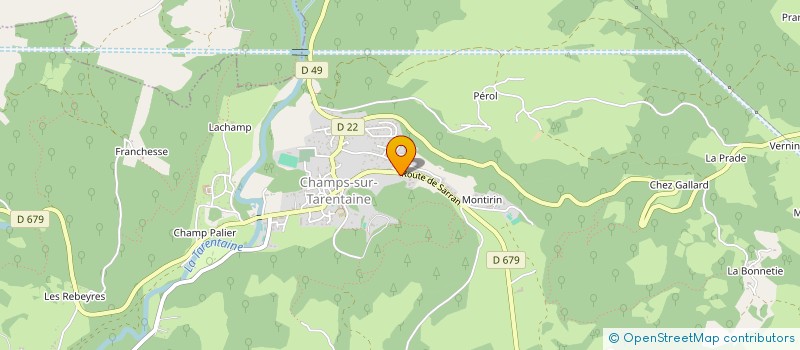 localisation de l'entreprise ROLLIN RESTAURATION à CHAMPS-SUR-TARENTAINE-MARCHAL
