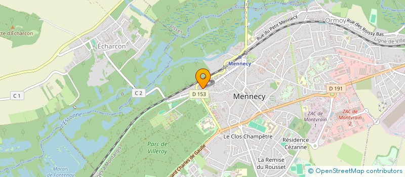 localisation de l'entreprise ROLLIN VIDEO'Z à MENNECY
