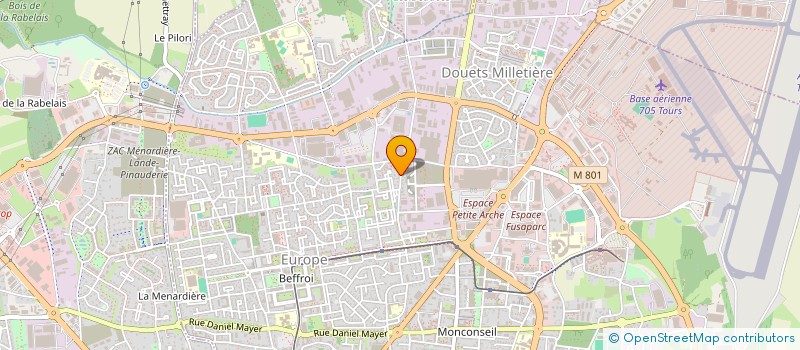 localisation de l'entreprise ROLLINAT-CLIMENT  TOURS