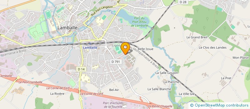 localisation de l'entreprise ROLLING CLUB PENTHIEVRE LAMBALLE  SAINT-GLEN