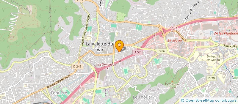 localisation de l'entreprise ROLLING FOOD à LA VALETTE-DU-VAR