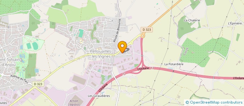 localisation de l'entreprise ROLLO INVEST HOLDING à ANGERS