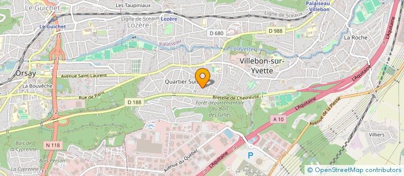 localisation de l'entreprise ROLLOT GESTION à VILLEBON-SUR-YVETTE