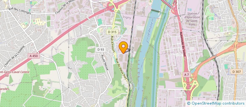 localisation de l'entreprise ROLLPLUS LYON à IRIGNY