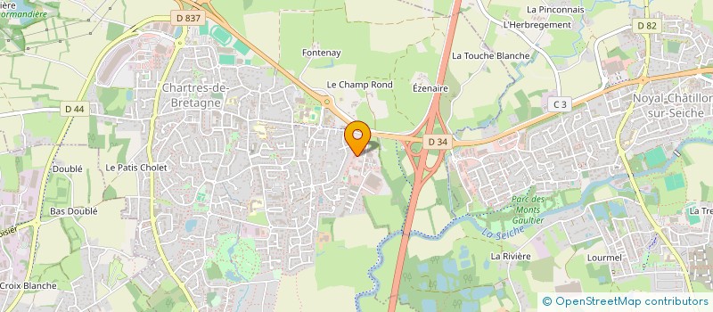 localisation de l'entreprise ROLOEN à CHARTRES-DE-BRETAGNE