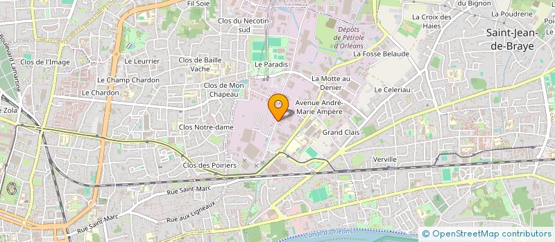 localisation de l'entreprise ROLOMAST à SAINT-JEAN-DE-BRAYE