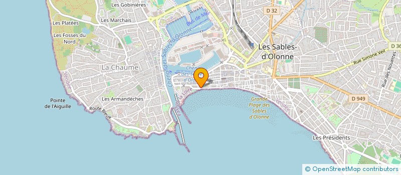 localisation de l'entreprise ROLONNE à LES SABLES D'OLONNE