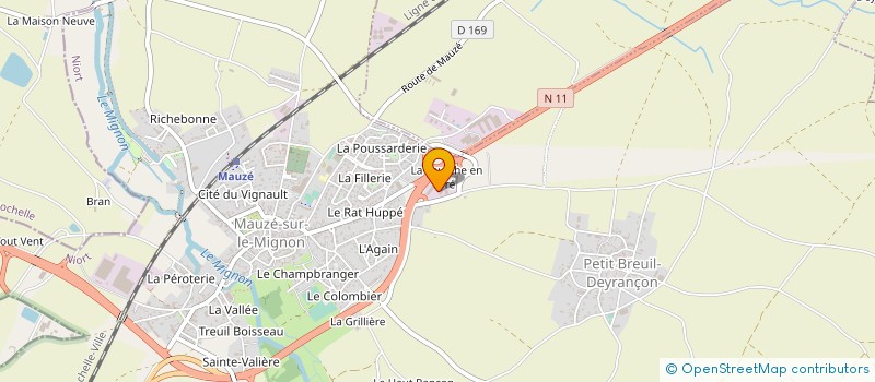 localisation de l'entreprise ROLPAM à MAUZE-SUR-LE-MIGNON