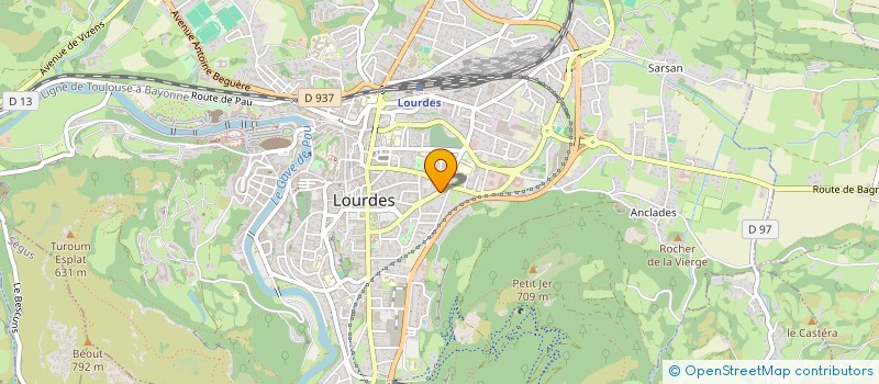 localisation de l'entreprise ROLS  LOURDES