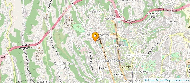localisation de l'entreprise ROLTEX à NICE